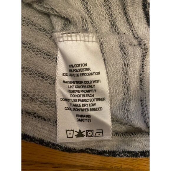 Calvin Klein Performance, women's black striped asymmetrical zipped jacket sz sm - Picture 6 of 9